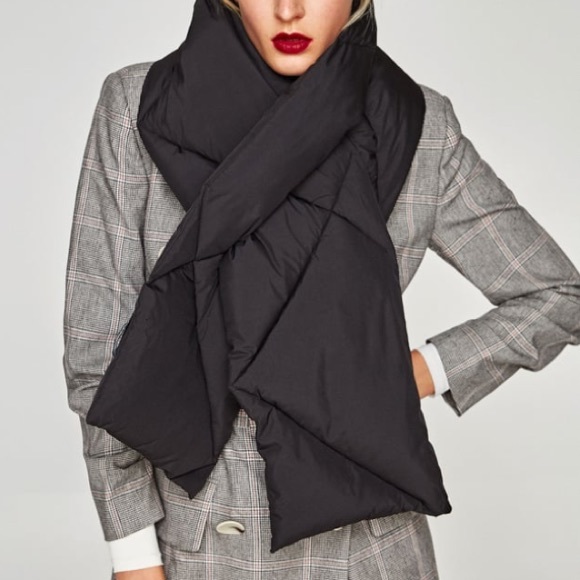 CHICBOMB Accessories - CHLOE DOWN PUFFER SCARF WRAPAROUND